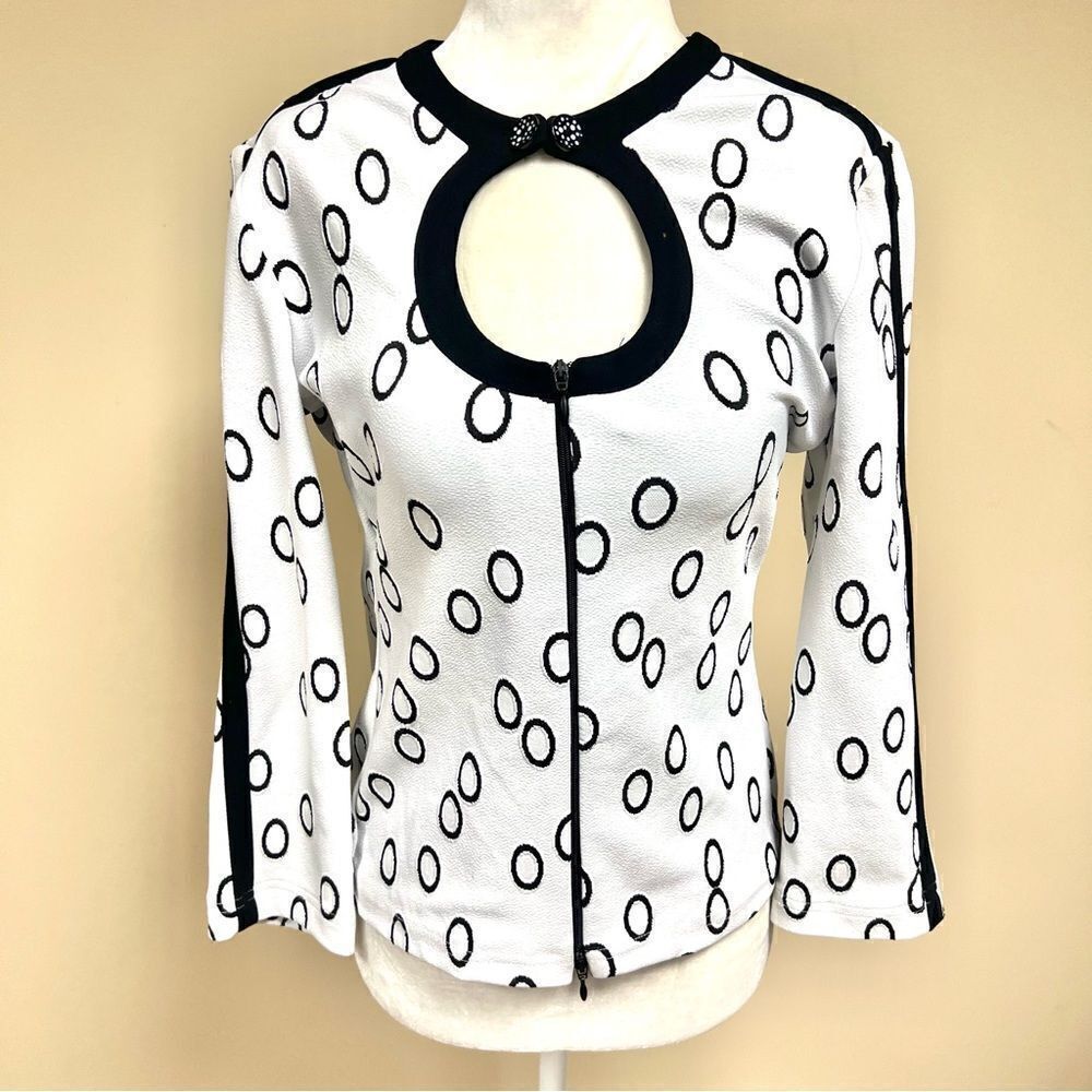 Joseph Ribhoff vintage mod zip up jacket size 6